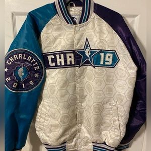 NBA All Star Jacket  2019 Commemorative CHAR 19 STARTER Teal/Purple MEDIUM